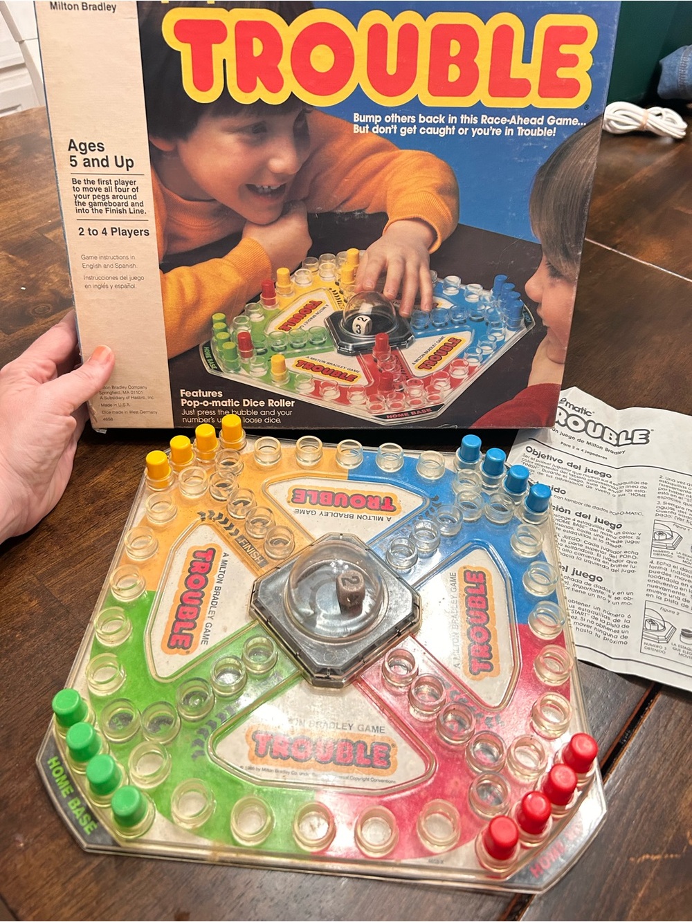 Milton Bradley Trouble Board Game - Bright Multi-Color